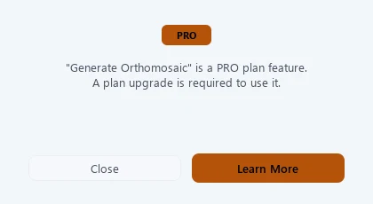 PRO plan notice