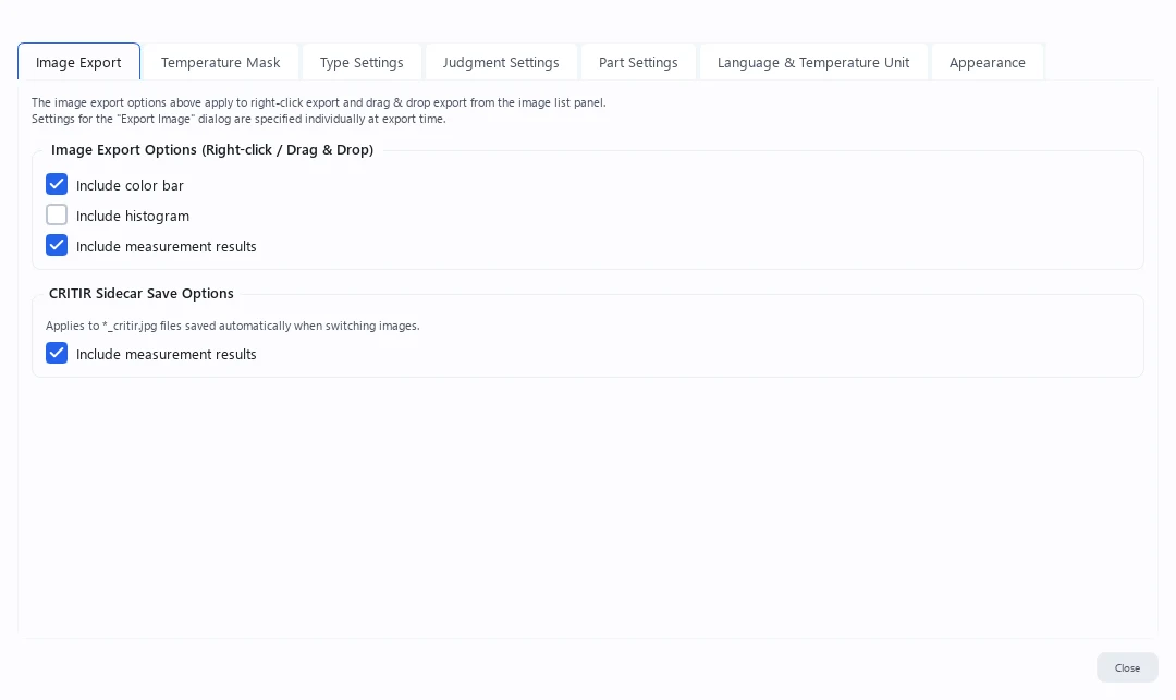 Common Settings screen